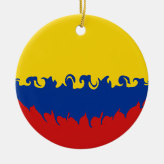 Colombia Gnarly Flag Keramisch Ornament