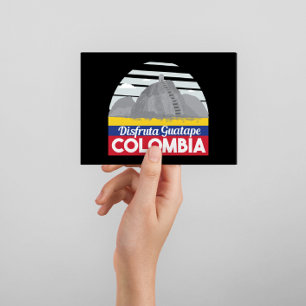 Colombia Guatape Vintage Revel Briefkaart