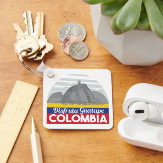 Colombia Guatape Vintage Travel Sleutelhanger