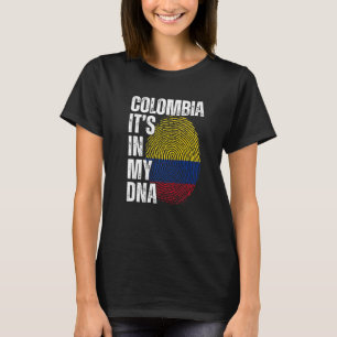 Colombia het zit in mijn DNA bijpassende Colombiaa T-shirt