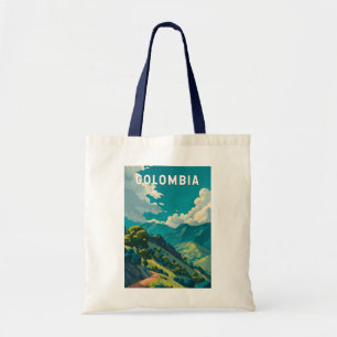 Colombia Illustratie Reis Kunst Vintage Tote Bag