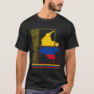 Colombia Kaart Colombia Colombiaanse Pride Ma T-shirt