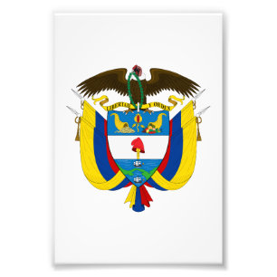 Colombia land wapen wapenschild symbool embleem vl foto afdruk