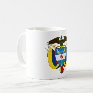 Colombia landswapen symbool embleem vlag koffiemok