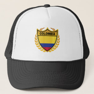Colombia Nationale Vlag Gold Crest Badge Trucker Pet