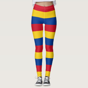 Colombia Nationale Vlag Kleuren  Leggings Gestreep