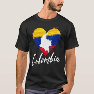 Colombia Nationale Vlag Nationaliteit Colombiaanse T-shirt
