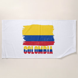 Colombia nationale vlag reizen strandlaken