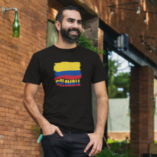 Colombia nationale vlag reizen t-shirt