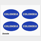 Colombia Ovale Sticker (Vel)