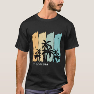 Colombia Palms Souvenir Beach Latijns-Amerika Mede T-shirt
