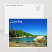 colombia parque nacional tayrona briefkaart (Voorkant / Achterkant)