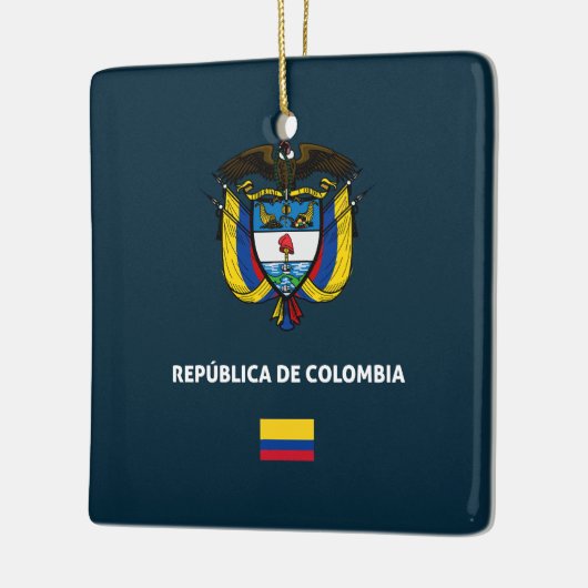 Colombia passport phone case keramisch ornament (Links)