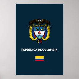 Colombia passport phone case poster