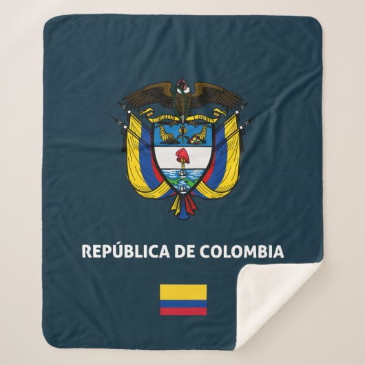 Colombia passport phone case sherpa deken (Voorkant)