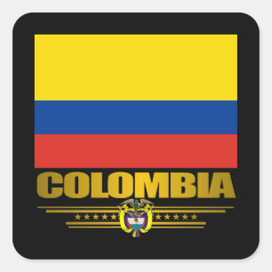 "Colombia Pride" Vierkante Sticker