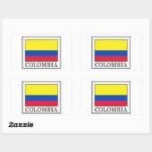 Colombia Rechthoekige Sticker (Vel)