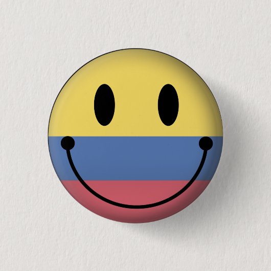 Colombia Ronde Button 3,2 Cm (Voorkant)