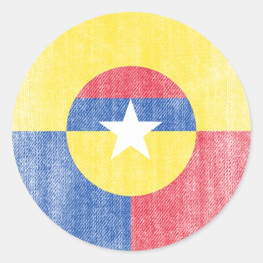 COLOMBIA RONDE STICKER (Voorkant)