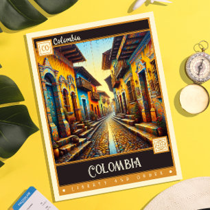 Colombia    schilderij briefkaart