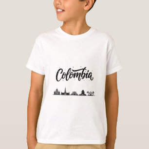 Colombia Silhouette Reis Vakantie Outfits T-shirt