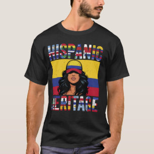 Colombia Spaans erfgoed Trots Colombiaanse vrouwen T-shirt