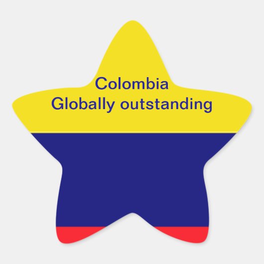 Colombia Ster Sticker (Voorkant)