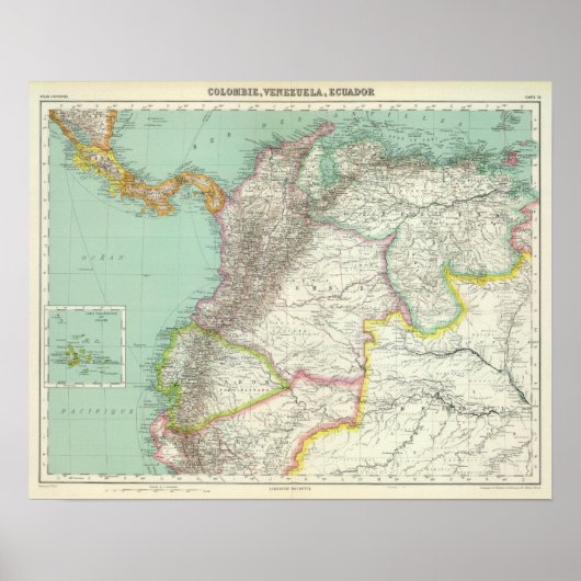 Colombia, Venezuela 2 Poster (Voorkant)