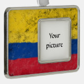 Colombia Verzilverd Kader Ornament (Rechts)