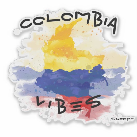 Colombia Vibes autocollant (Devant)