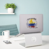 Colombia Vibes autocollant (Ordinateur portable sur le bureau)