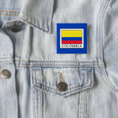 Colombia Vierkante Button 5,1 Cm (In situ)