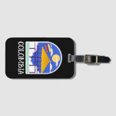 Colombia Vintage Travel Bagagelabel (Voorkant (horizontaal))