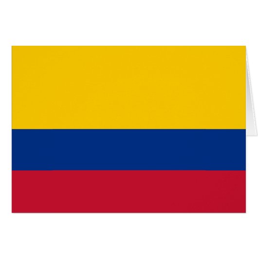 Colombia Vlag (Voorkant Horizontaal)