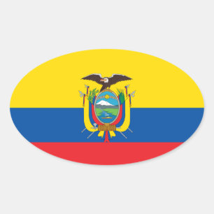 Colombia Vlag Euro-stijl Sticker