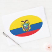 Colombia Vlag Euro-stijl Sticker (Envelop)