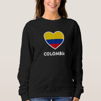 Colombia Vlag Hart Trui