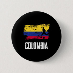 Colombia Vlag Jersey Colombiaans Voetbalteam Colom Ronde Button 5,7 Cm