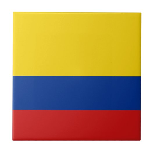 Colombia Vlag Keramische Tegel Tegeltje (Voorkant)