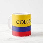 Colombia vlag koffie mok cadeau (Voorkant links)