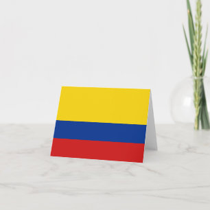 Colombia Vlag Notitiekaart