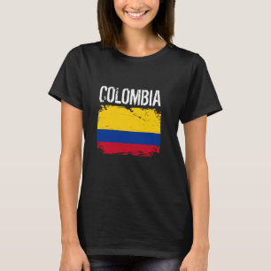 Colombia Vlag Vakantie Colombiaanse Vlag T-shirt