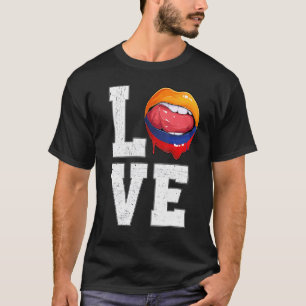Colombia Vlag Voetbal Fan Love Colombiaans T-shirt