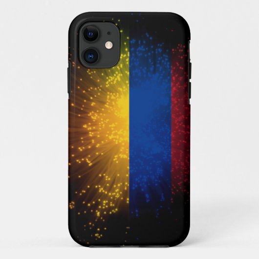 Colombia Vlag Vuurwerk Case-Mate iPhone Case (Achterkant)