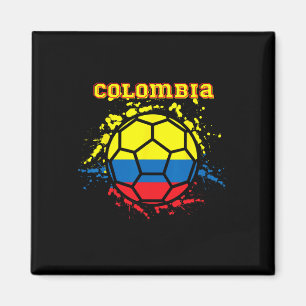 Colombia Voetbal Colombiaanse Vlag Voetbal Fan T-s Magneet