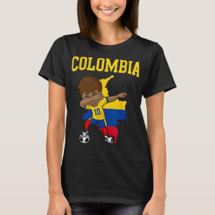 Colombia Voetbal Colombiaanse Voetbal Dabbing T-shirt