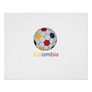 Colombia Voetbal Poster Perfect Poster
