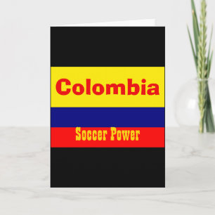 Colombia Voetbal Power T Shirt Kaart