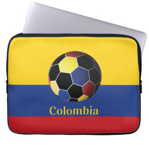 Colombia Voetbalposter Laptop Sleeve