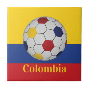 Colombia Voetbalposter Tegeltje
